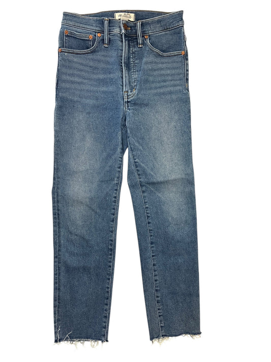 Jeans Straight By Madewell In Blue Denim, Size:4
