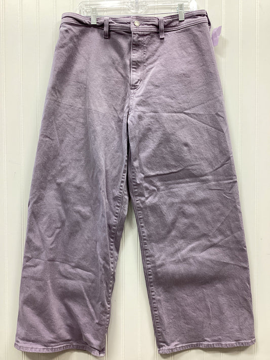 Jeans Wide Leg By Universal Thread In Purple, Size:14