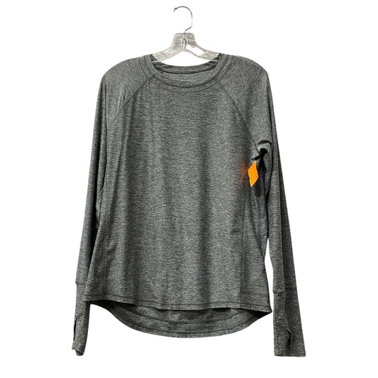 Athletic Top Ls Crewneck By Athleta In Grey, Size:M
