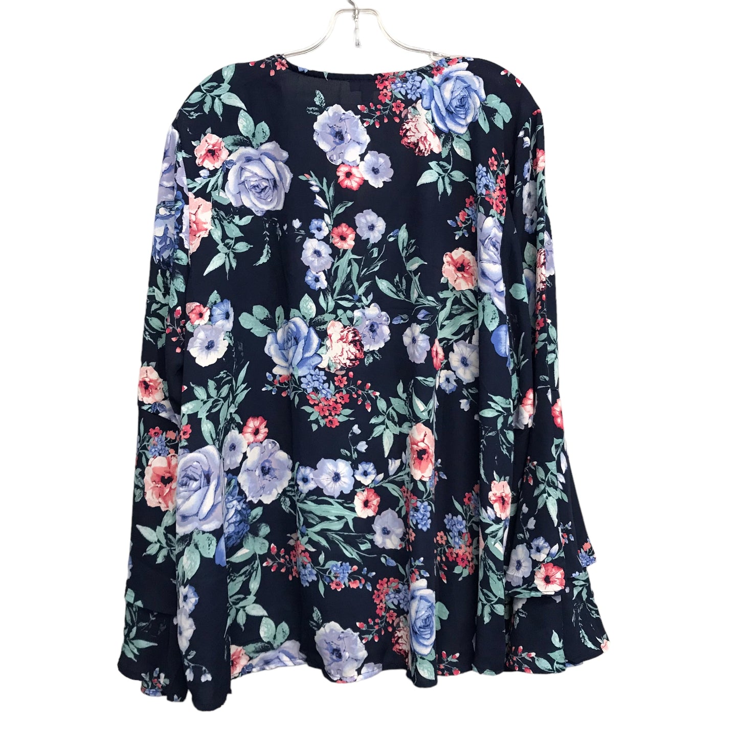 Top Ls By C In Floral Print, Size:2X