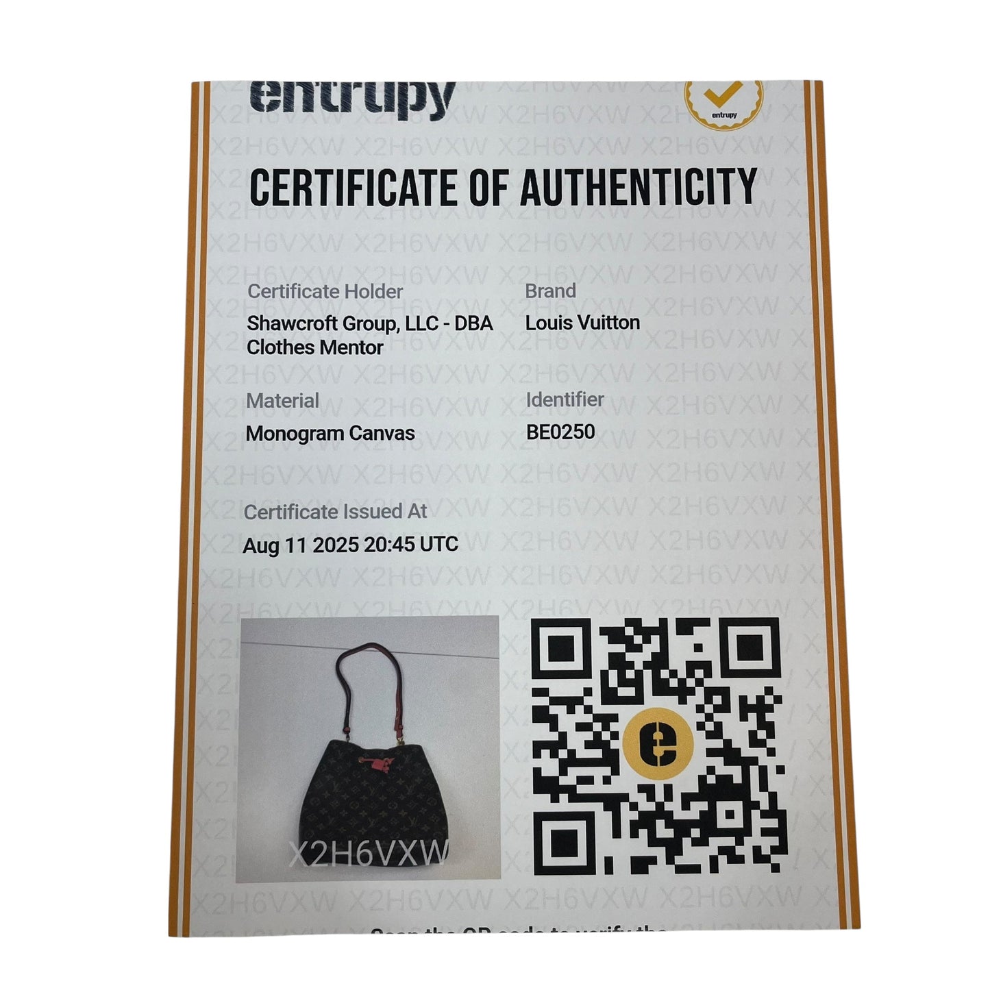 Handbag Luxury Designer By Louis Vuitton In Brown, Size:Medium