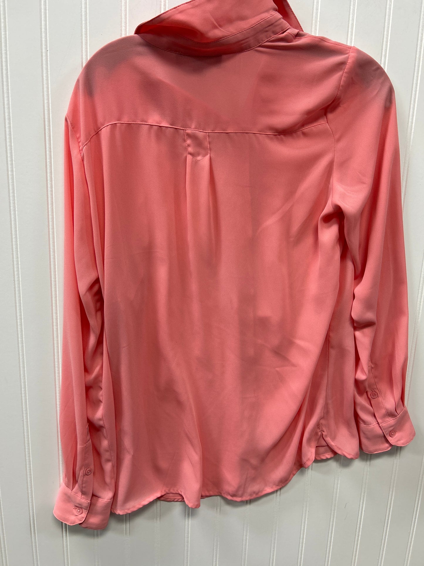 Blouse Ls By Banana Republic In Pink, Size:S
