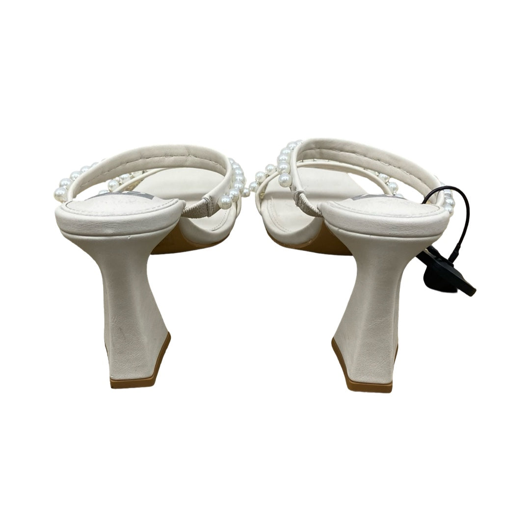 Sandals Heels Stiletto By Dolce Vita In Ivory, Size:9.5
