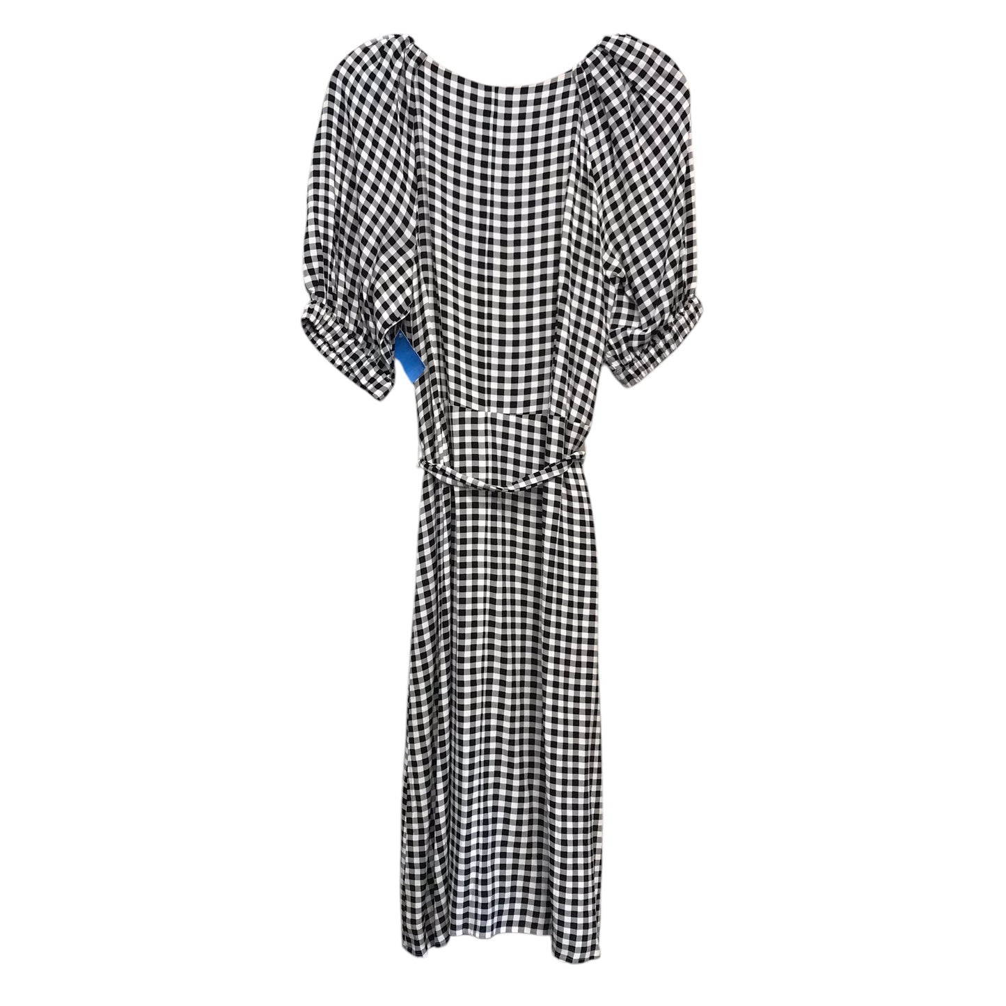 Dress Casual Midi By Ann Taylor In Checkered Pattern, Size:M