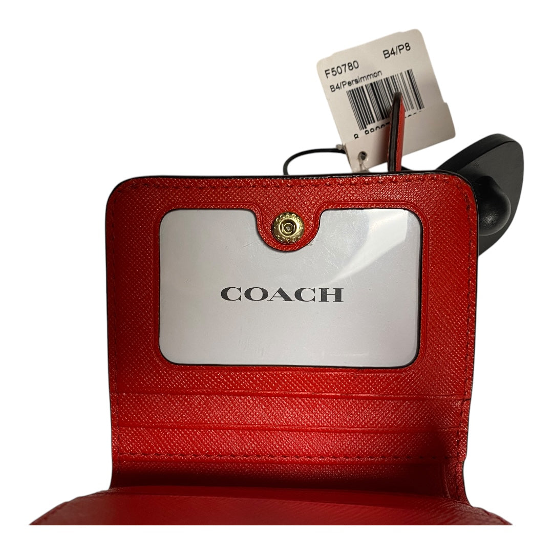 Wallet Designer By Coach In Red, Size:Small