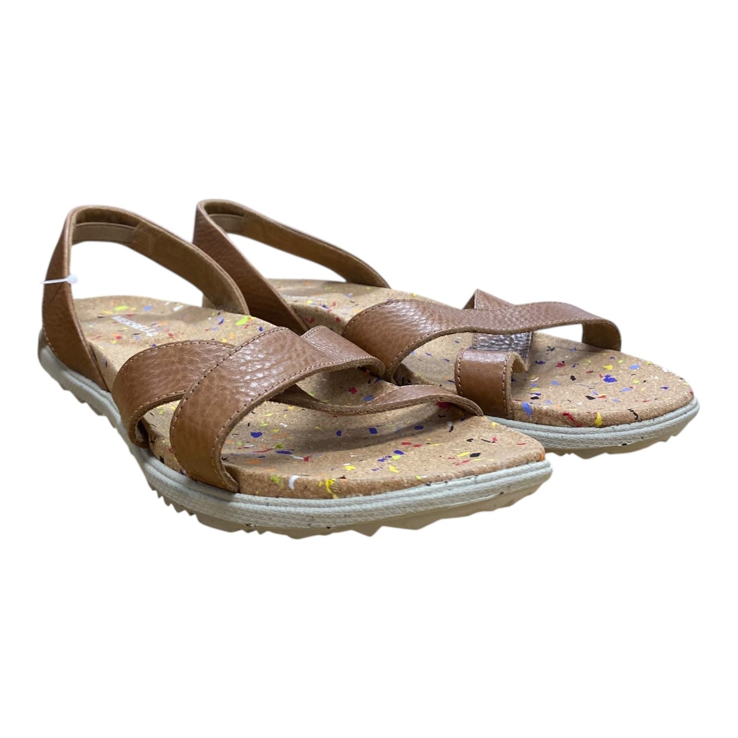 Sandals Flats By Merrell In Brown, Size:9