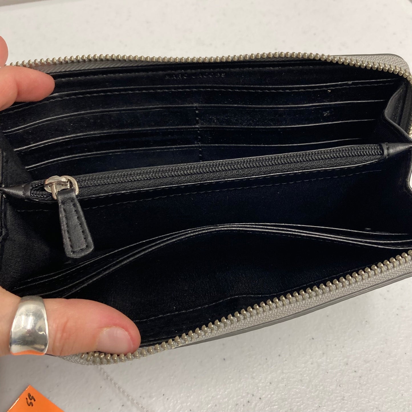 Wallet Designer By Marc Jacobs In Grey, Size:Large