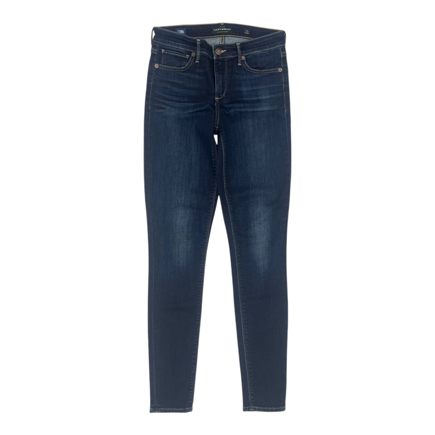 Jeans Skinny By Lucky Brand In Blue Denim, Size:4