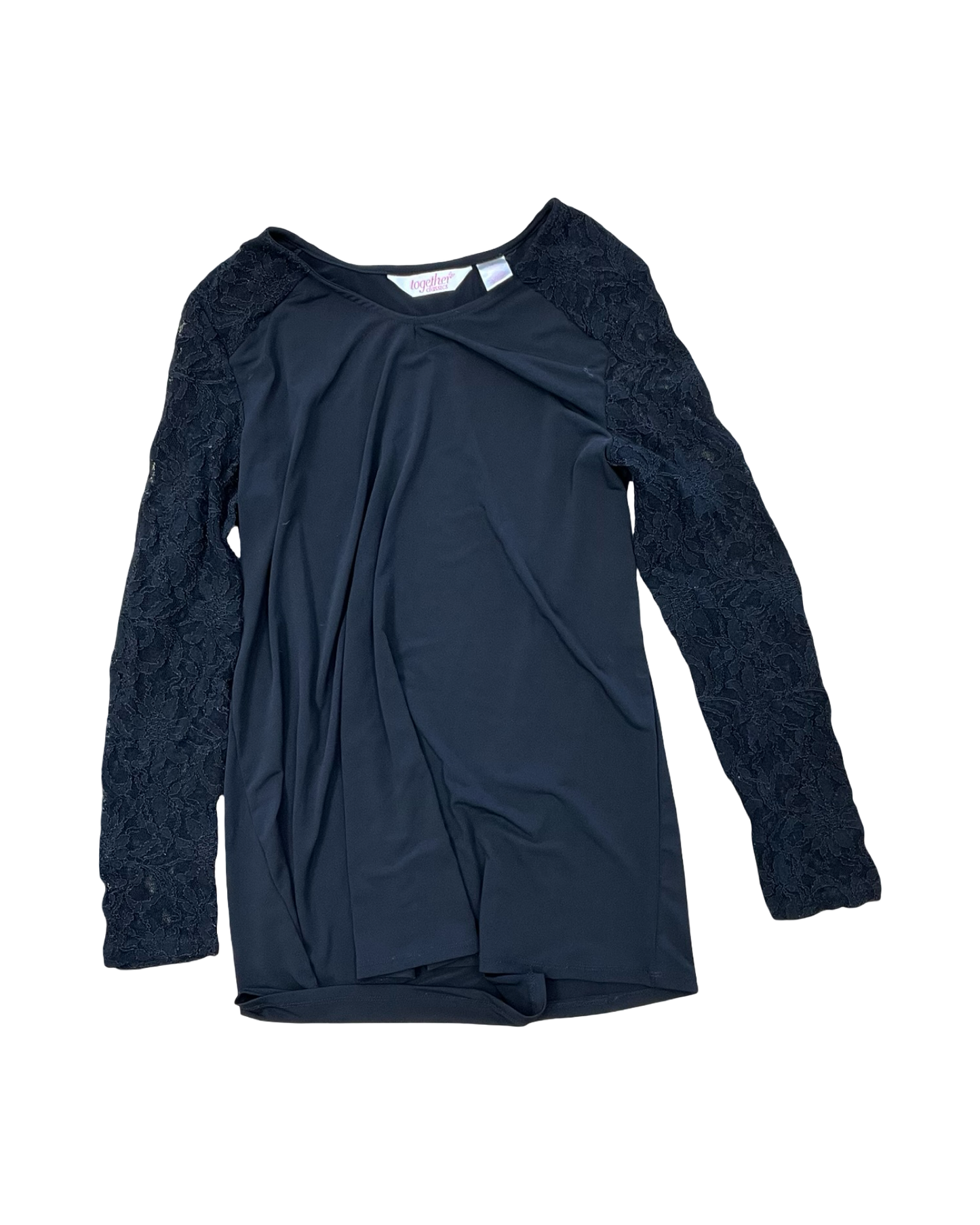 Top Ls By Together In Black, Size:M