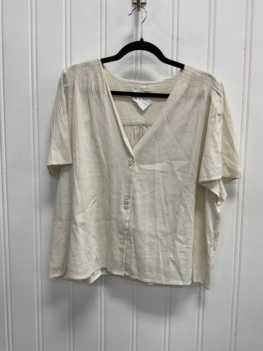 Top Ss By Treasure And Bond In Cream, Size:Xl