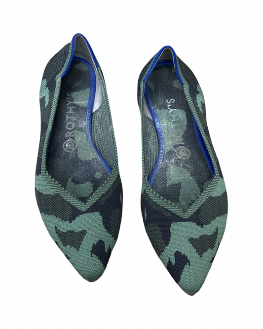 Shoes Flats By Rothys In Camouflage Print, Size:9.5