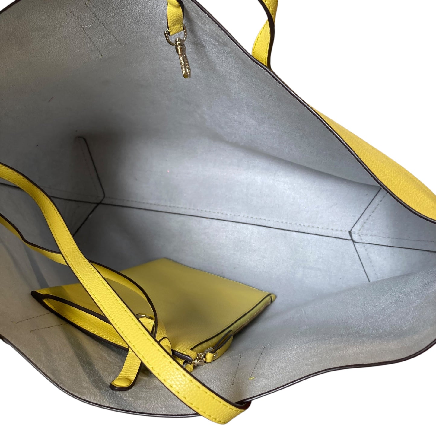 Tote Designer By Kate Spade In Yellow, Size:Large