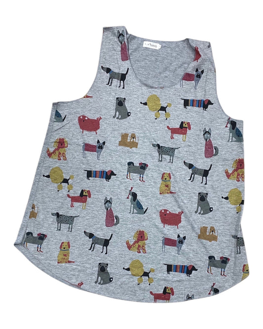 Tank Top By Clothes Mentor In Grey, Size:3X