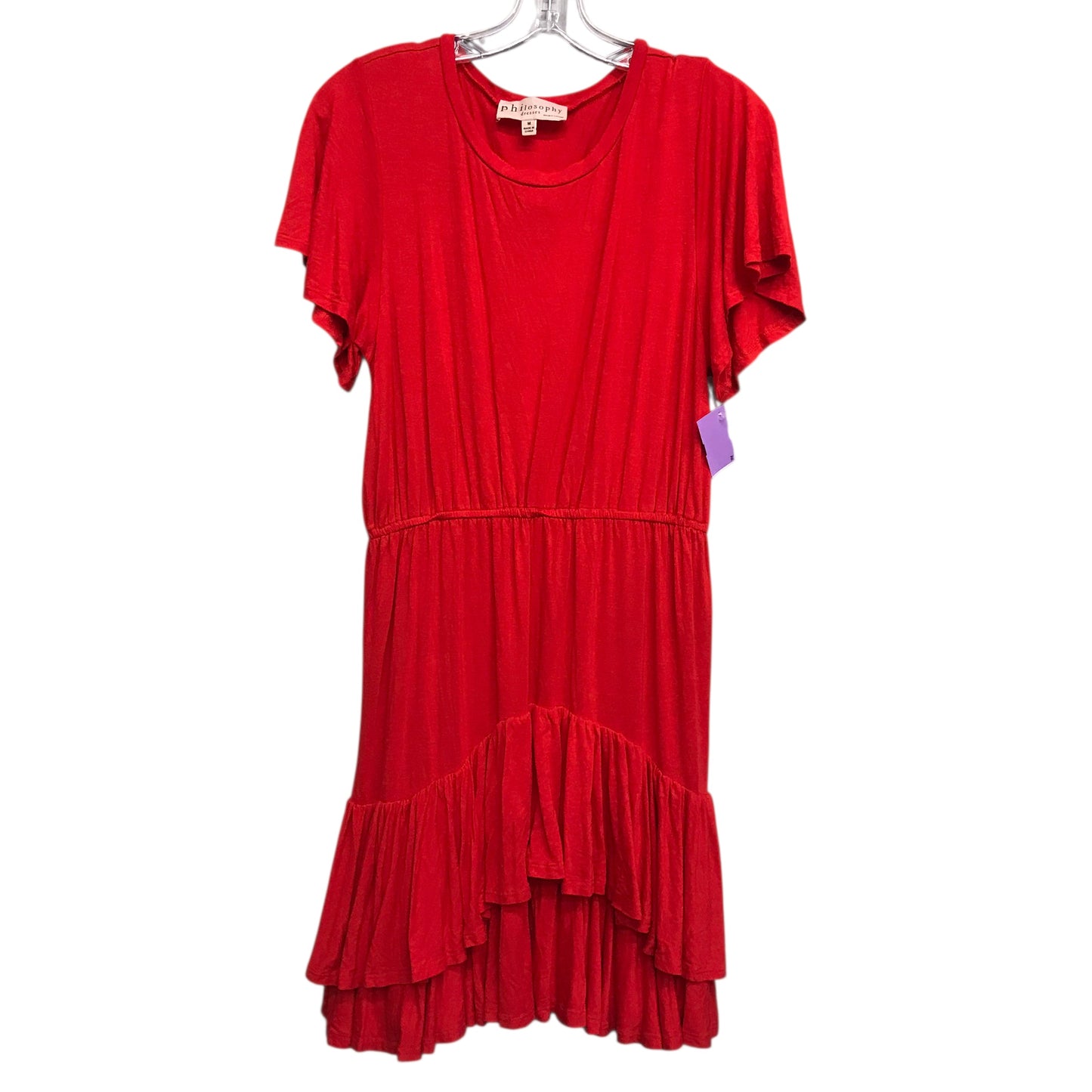 Dress Casual Short By Philosophy In Red, Size:M