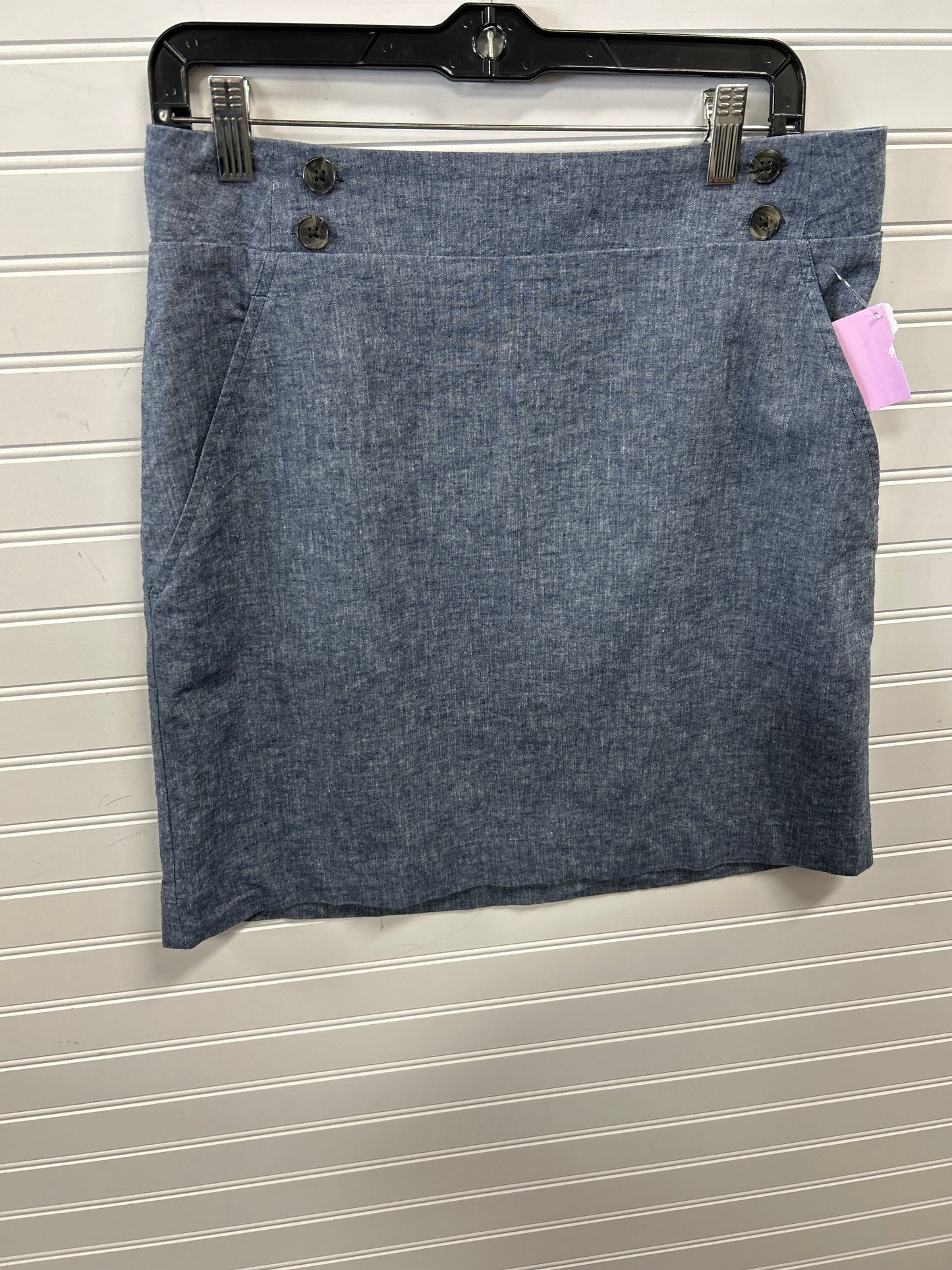 Skirt Midi By Ann Taylor In Blue, Size:8