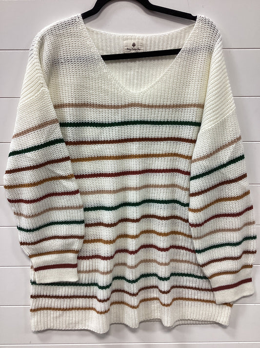 Sweater By Betseys Boutique Shop In Cream, Size:Xl