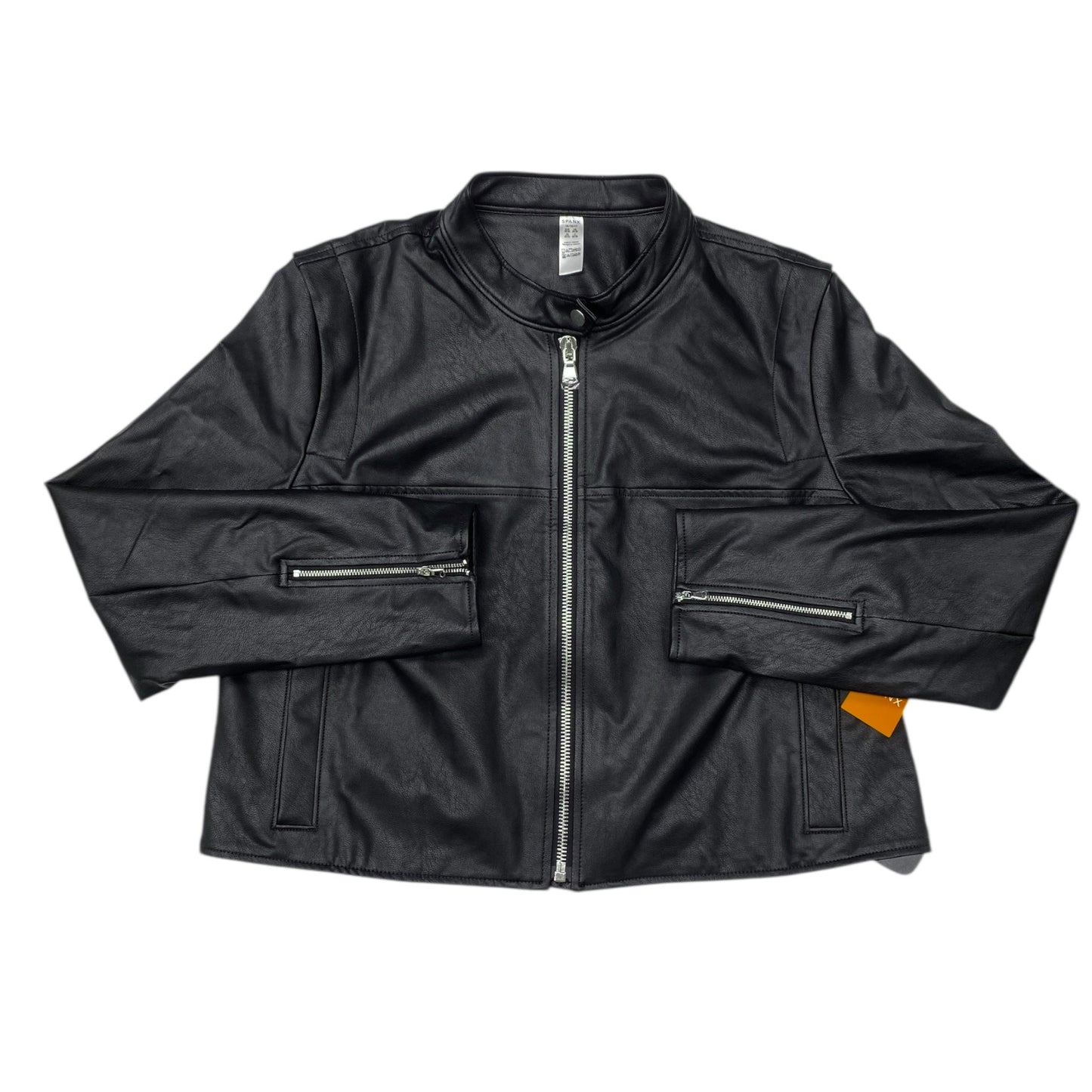 Jacket Moto By Spanx In Black, Size:1X
