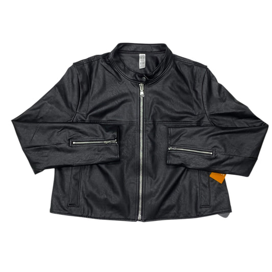 Jacket Moto By Spanx In Black, Size:1X