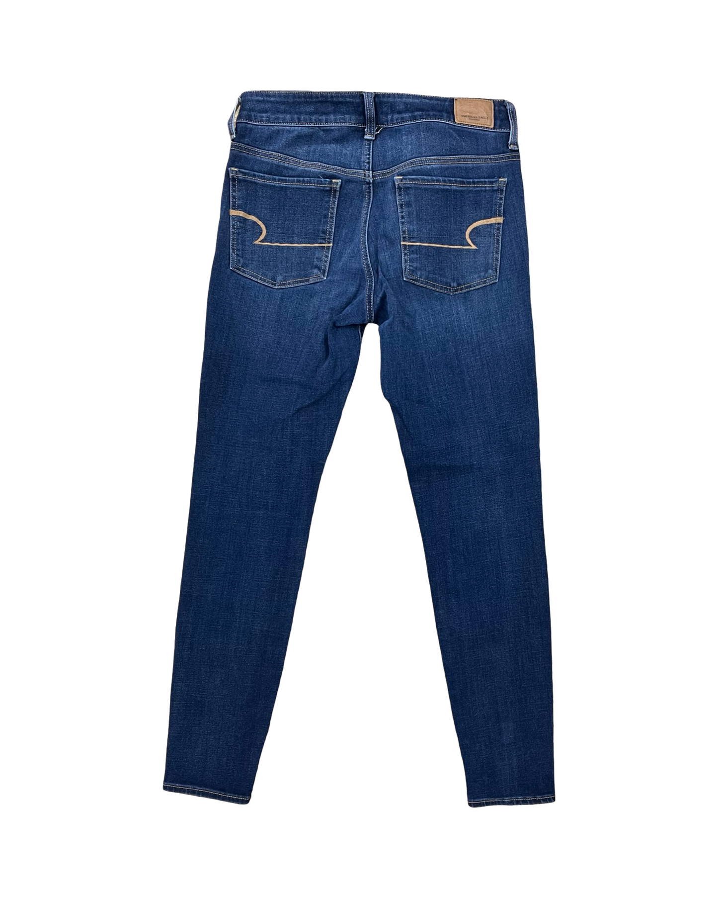 Jeans Jeggings By American Eagle In Blue Denim, Size:6