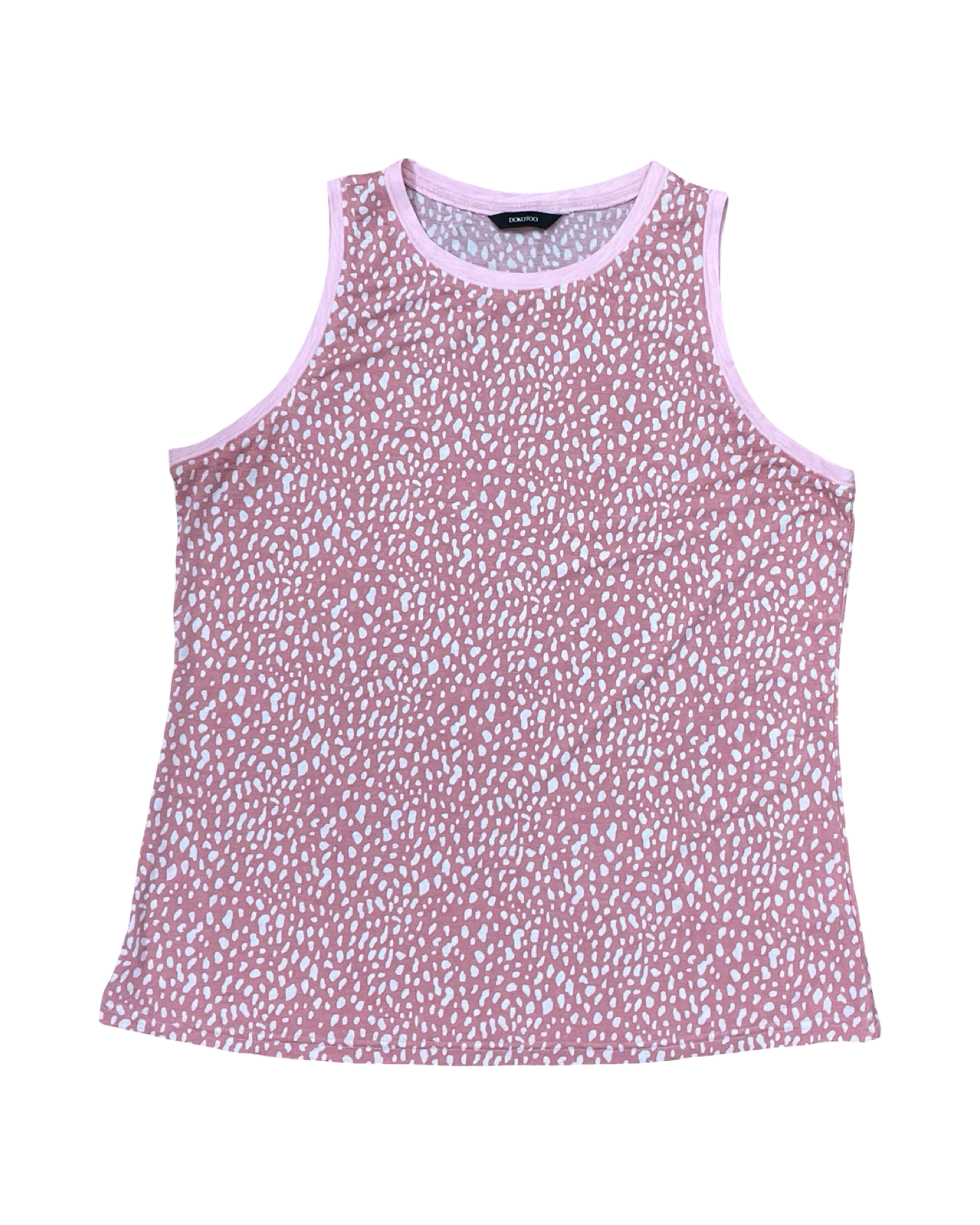 Top Sleeveless By Dokotoo In Pink & White, Size:L