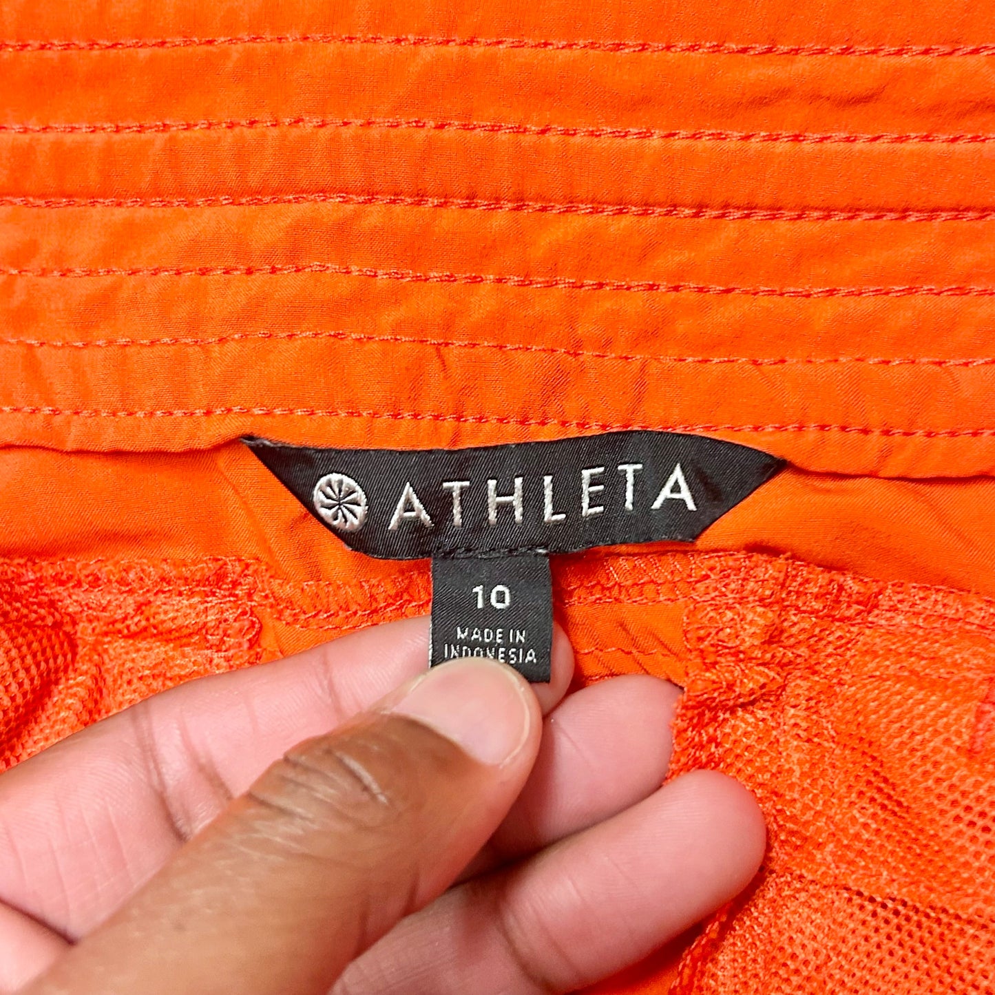 Athletic Shorts By Athleta In Orange, Size: 10
