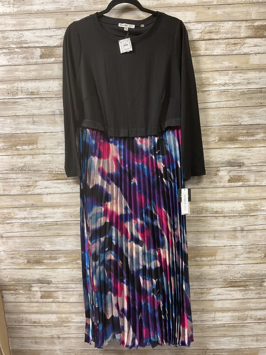 Dress Casual Maxi By Robbie Bee In Black, Size:1X