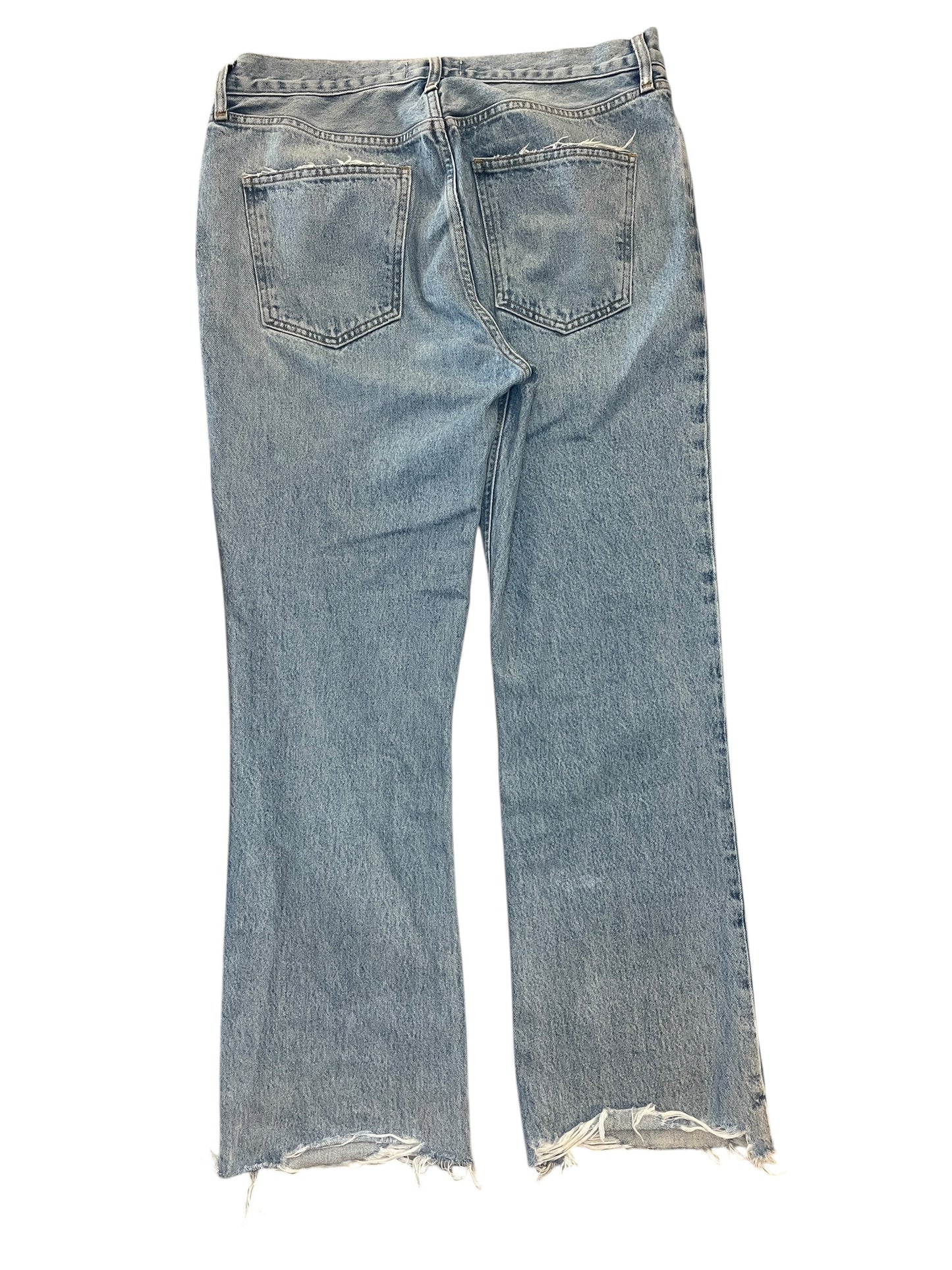 Jeans Boot Cut By Agolde In Blue Denim, Size:10