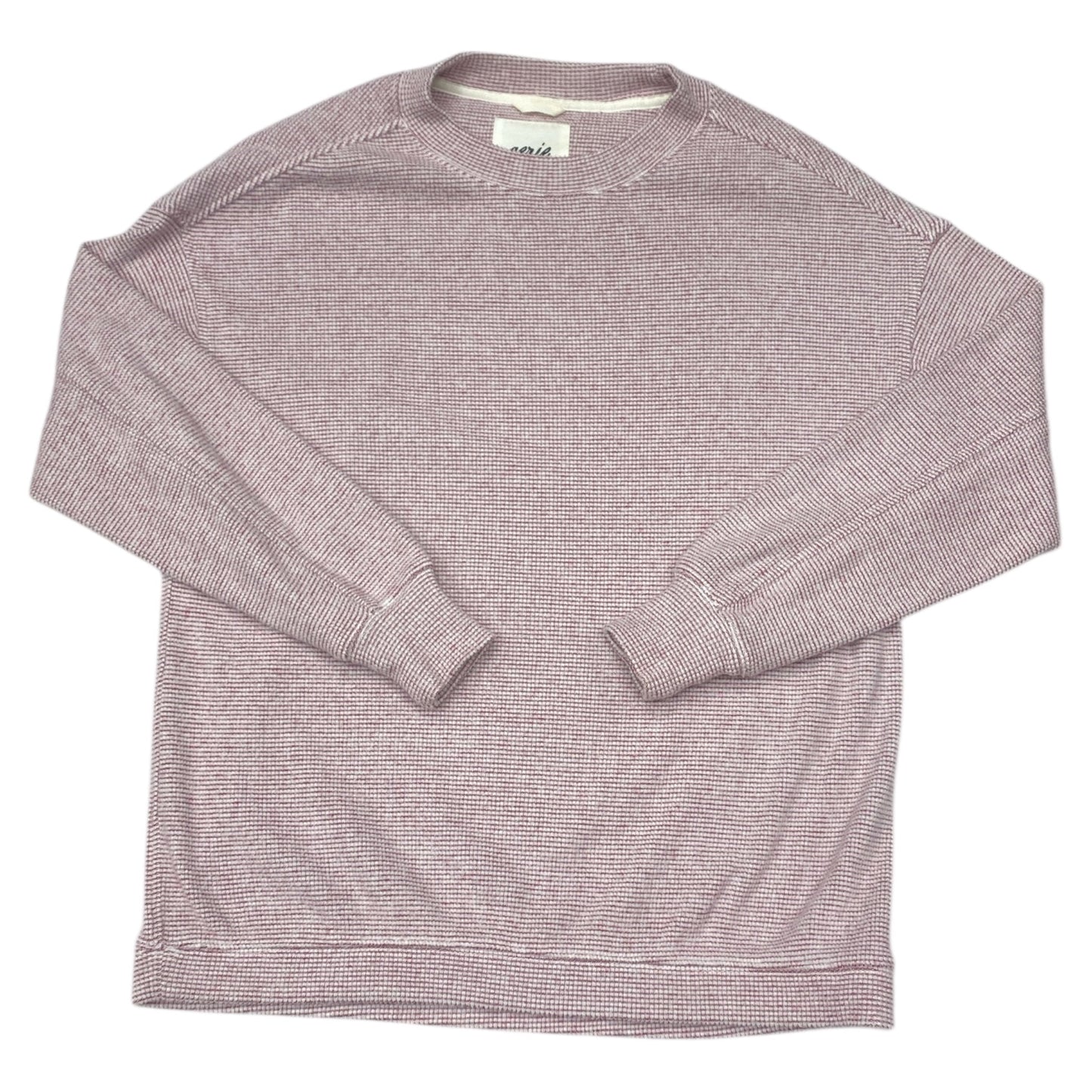 Sweatshirt Crewneck By Aerie In Pink & White, Size:Xs