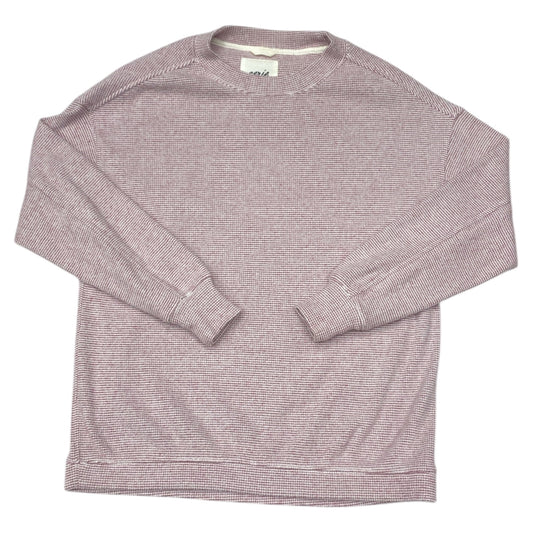 Sweatshirt Crewneck By Aerie In Pink & White, Size:Xs
