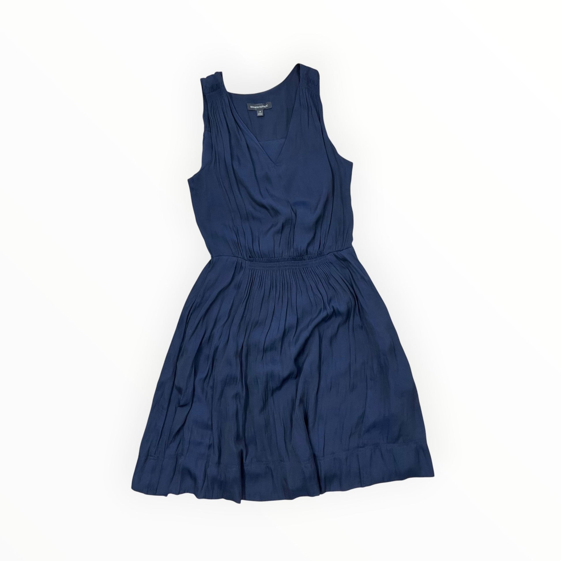 Dress Casual Short By Banana Republic In Navy, Size:4 Dress Casual Short By Banana Republic In Navy, Size:4