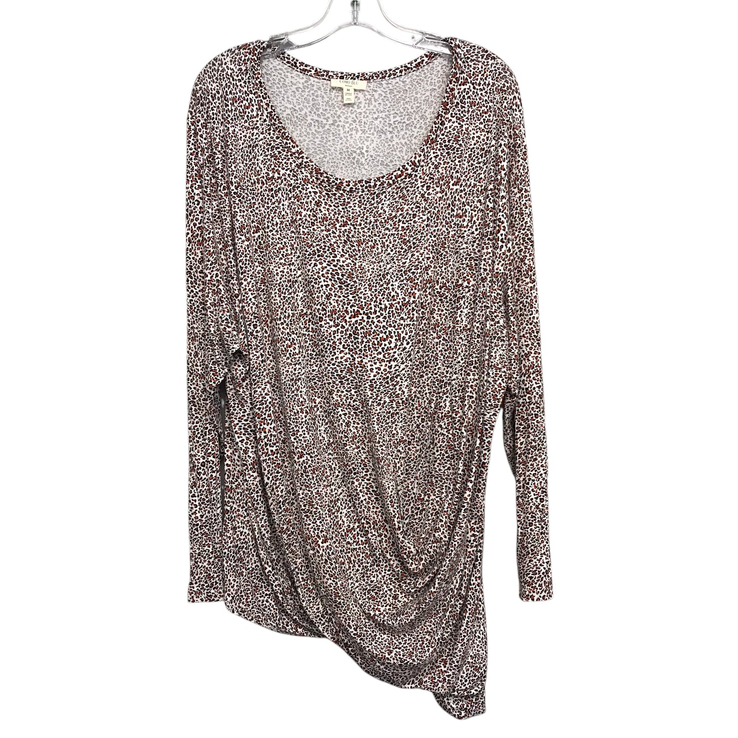 Top Ls By Clothes Mentor In Animal Print, Size:3X