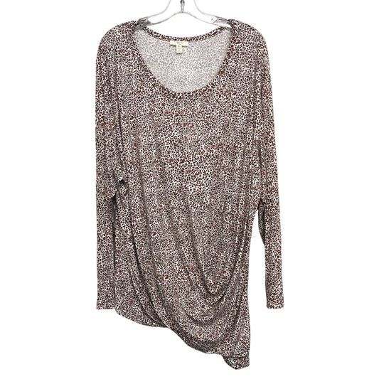 Top Ls By Clothes Mentor In Animal Print, Size:3X