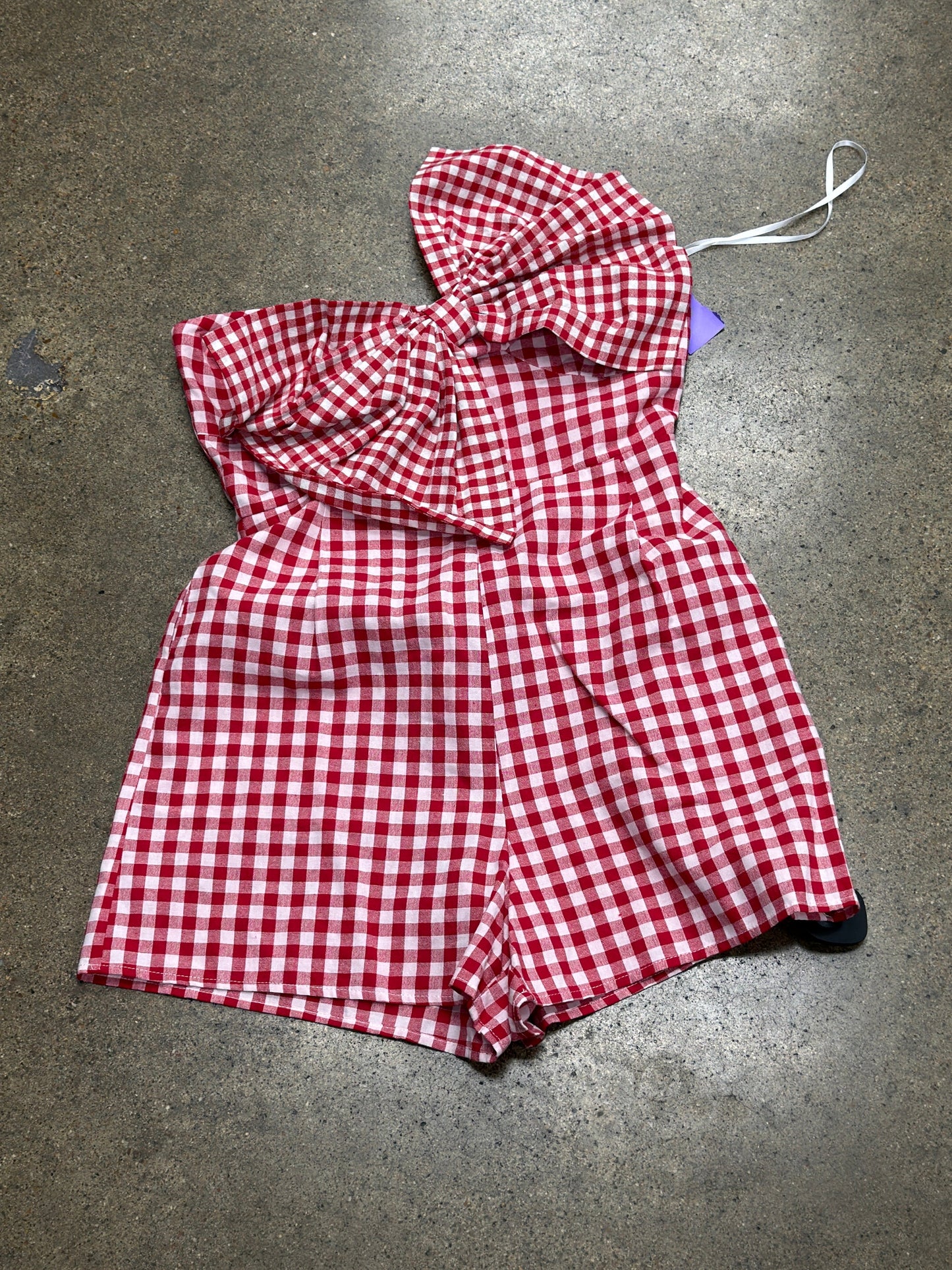 Romper By Petal & Pup In Red & White, Size:S
