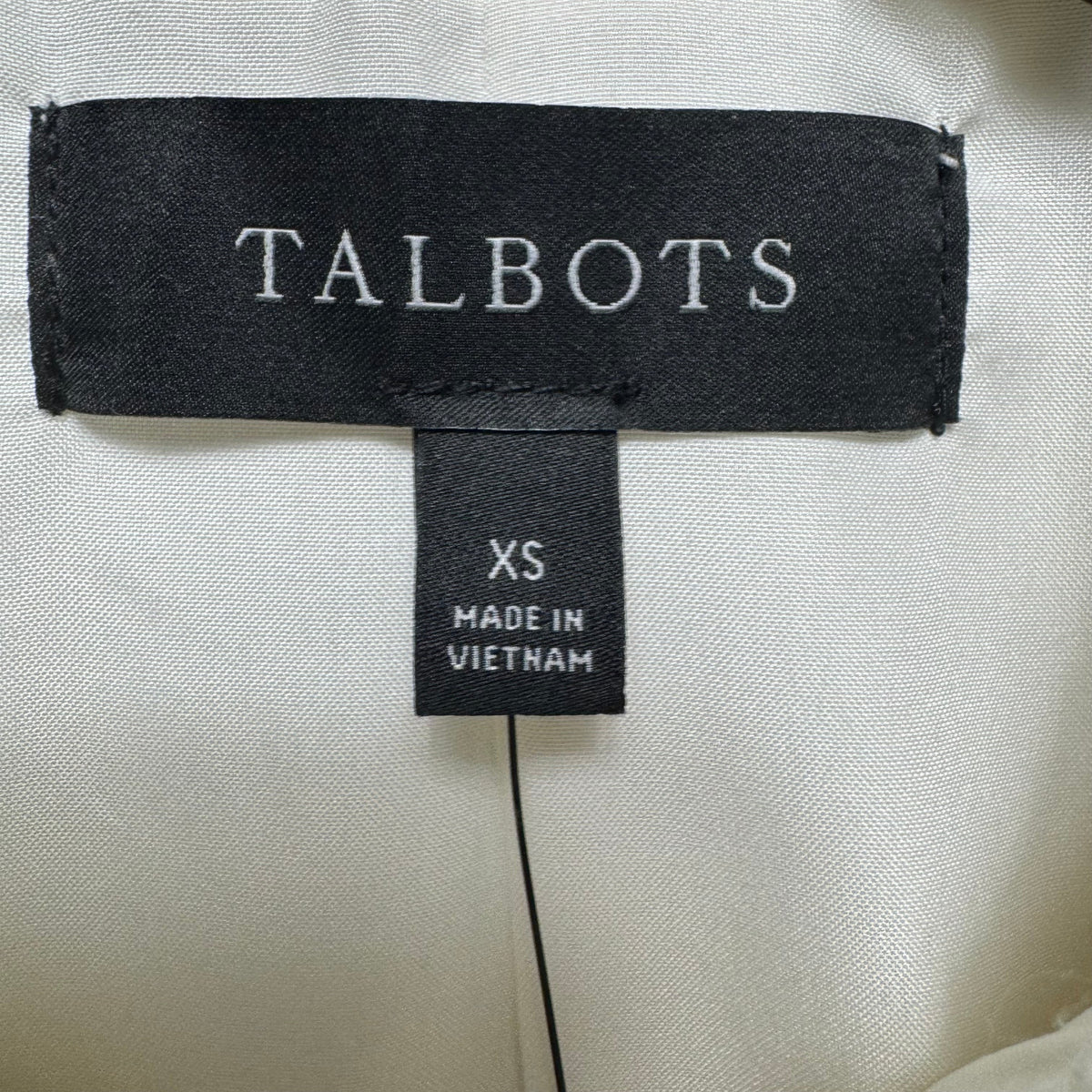 Jacket Other By Talbots In Cream, Size: Xs