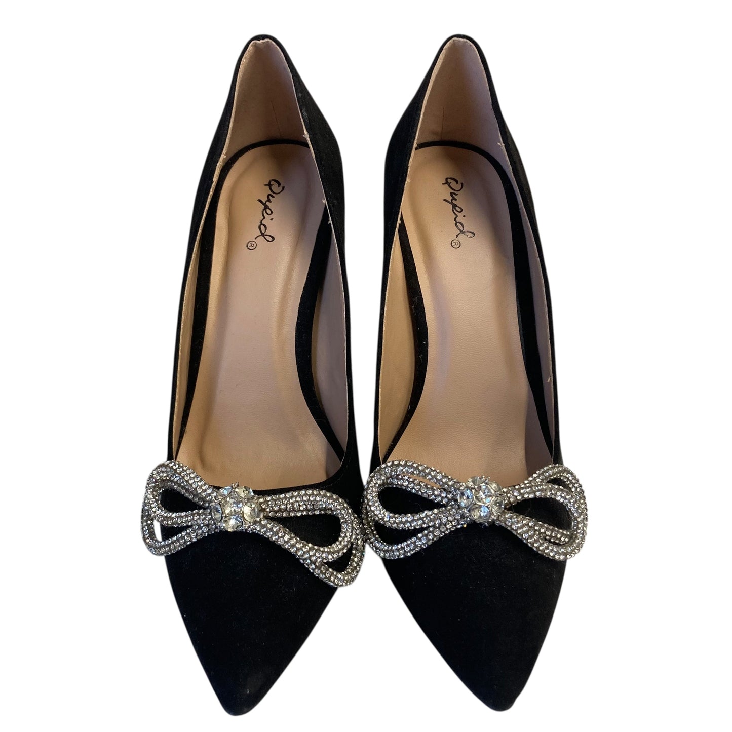 Shoes Heels Stiletto By Qupid In Black, Size:7.5