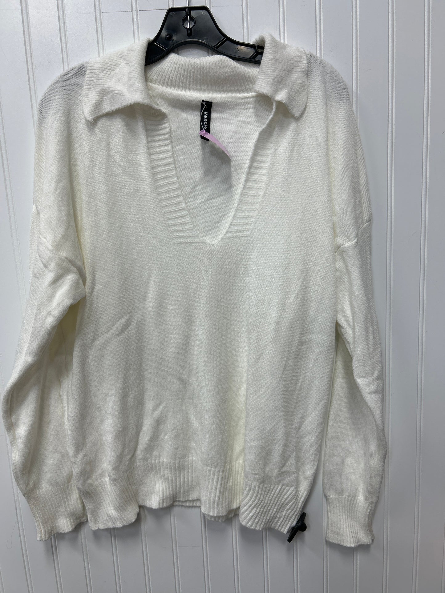 Top Ls By Venti6 In White, Size:M NWT