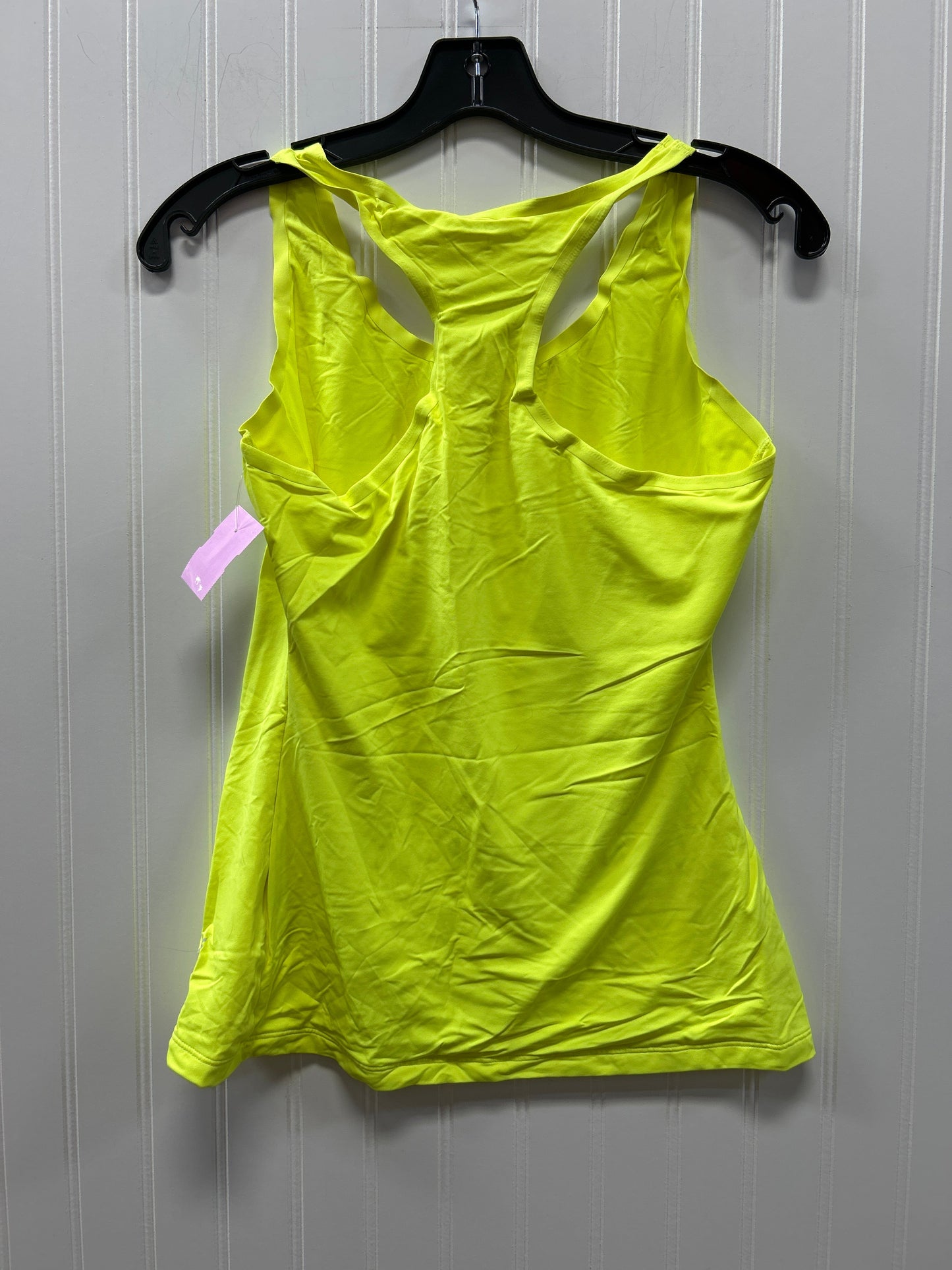 Athletic Tank Top By Reebok In Yellow, Size:L