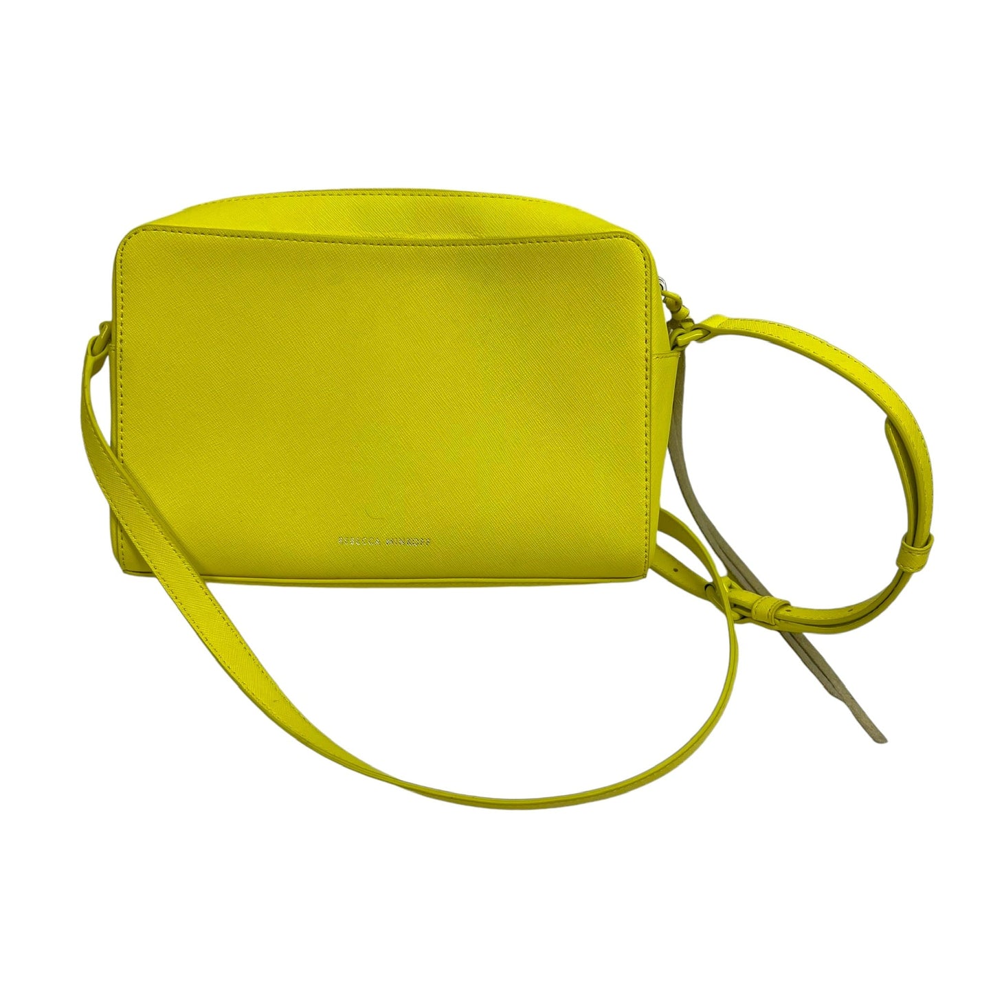 Crossbody Designer By Rebecca Minkoff In Yellow, Size:Small