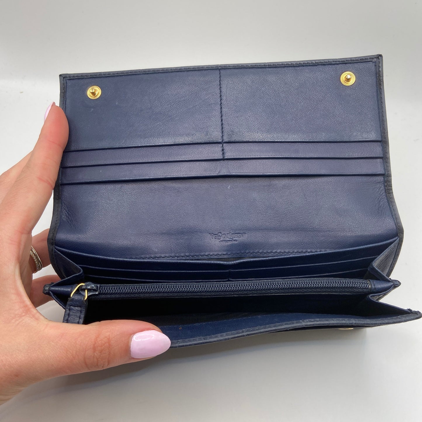 Wallet Luxury Designer By Yves Saint Laurent, Size: Medium