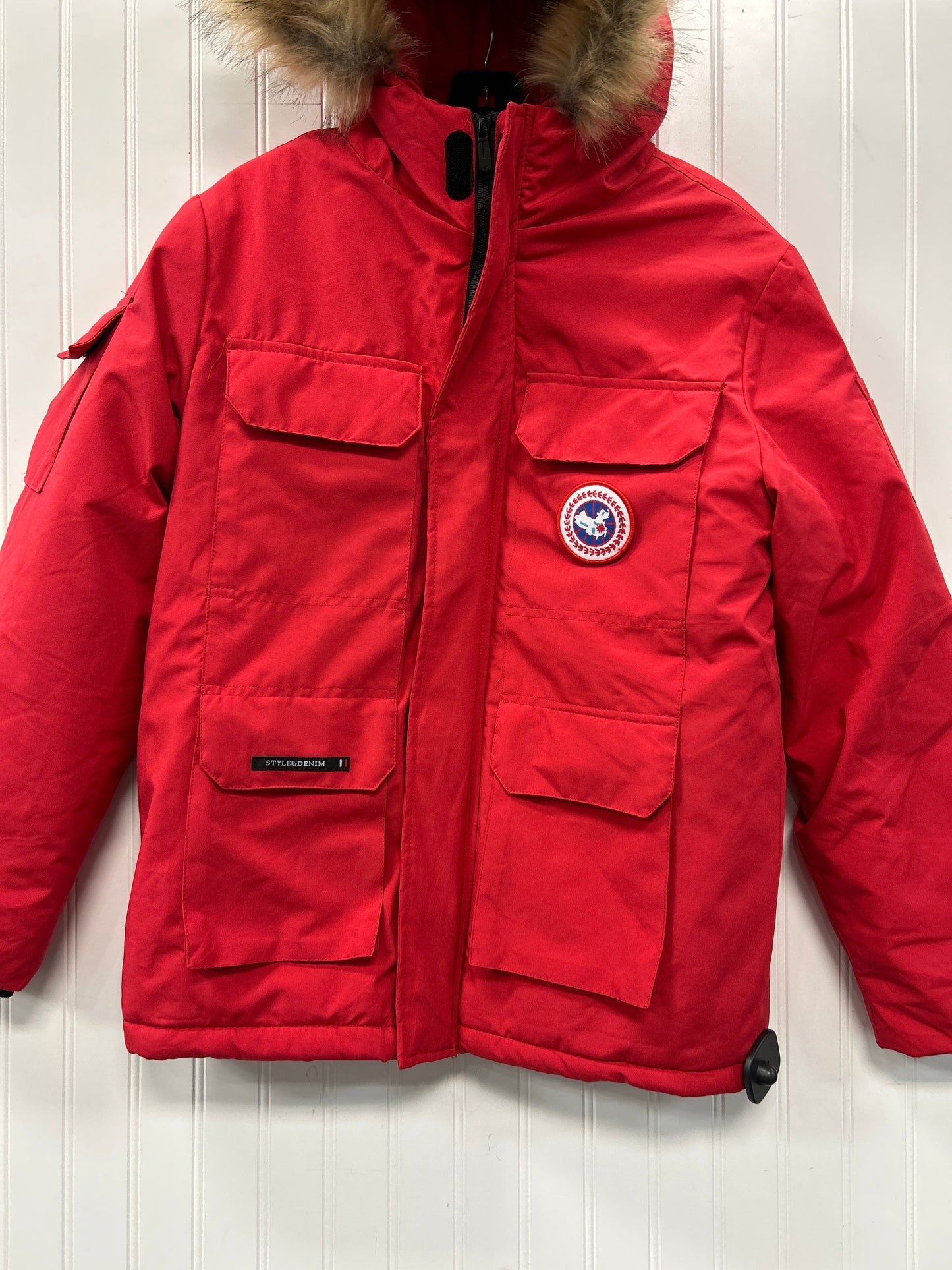 Coat Puffer & Quilted By Cmc In Red, Size:S