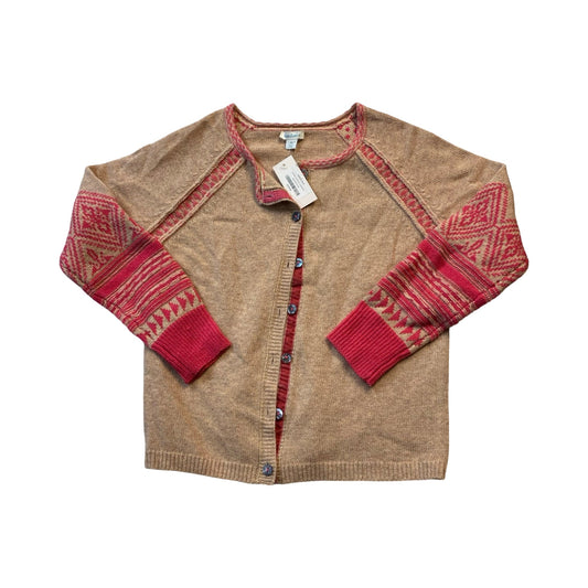 Sweater Cardigan By Sundance In Brown & Pink, Size:S