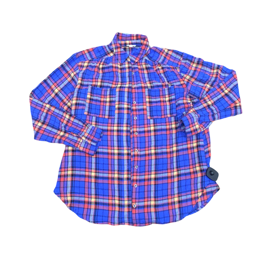 Top Ls By Pilcro In Plaid Pattern, Size:S