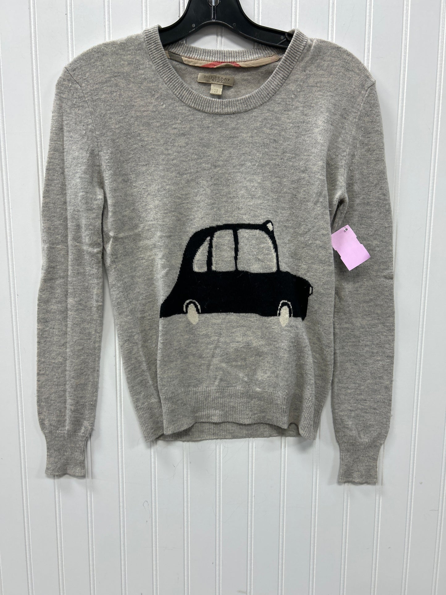 Top Ls By Burberry In Grey, Size:Xs