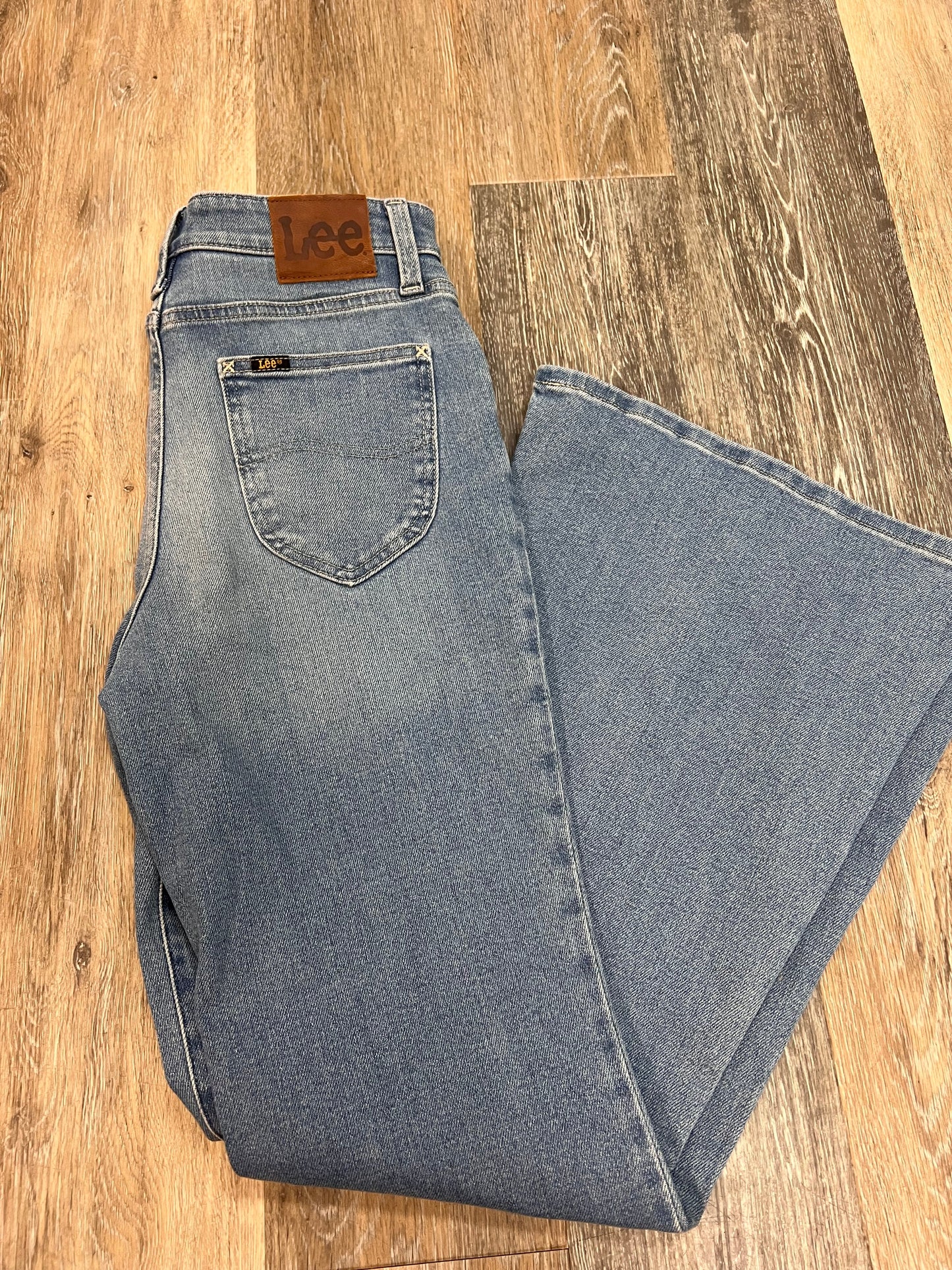 Blue Denim Jeans Flared Lee, Size  4/27