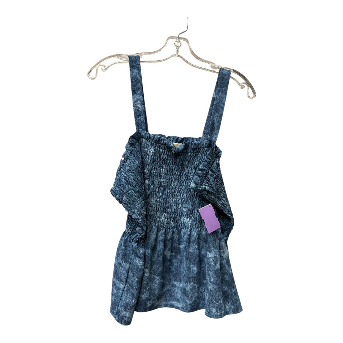 Top Sleeveless By Michael By Michael Kors In Blue, Size:Xl