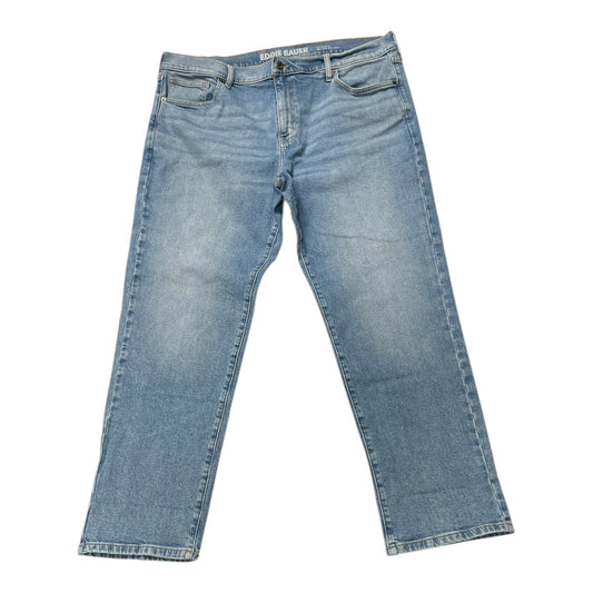 Jeans Cropped By Eddie Bauer In Blue Denim, Size:18