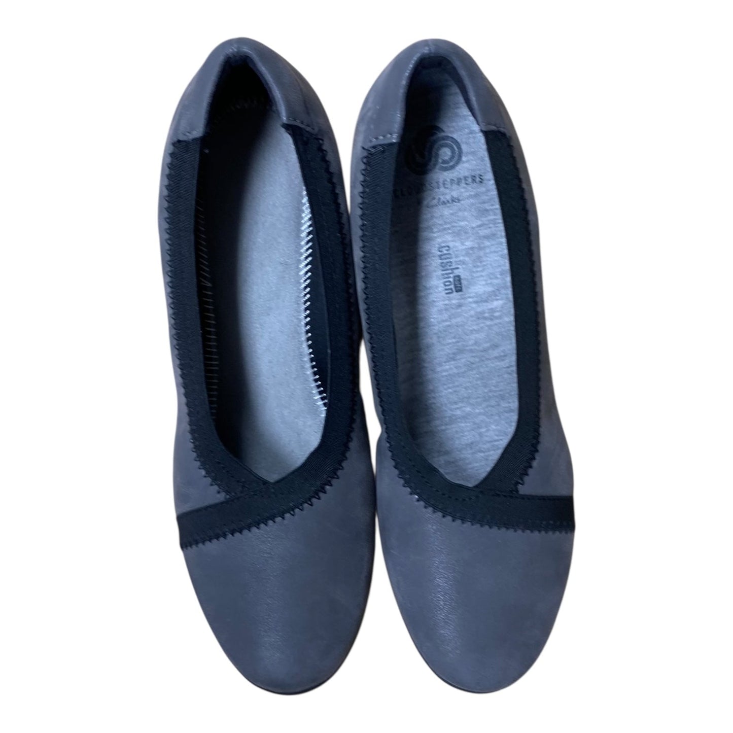 Shoes Flats By Clarks In Grey, Size:5.5