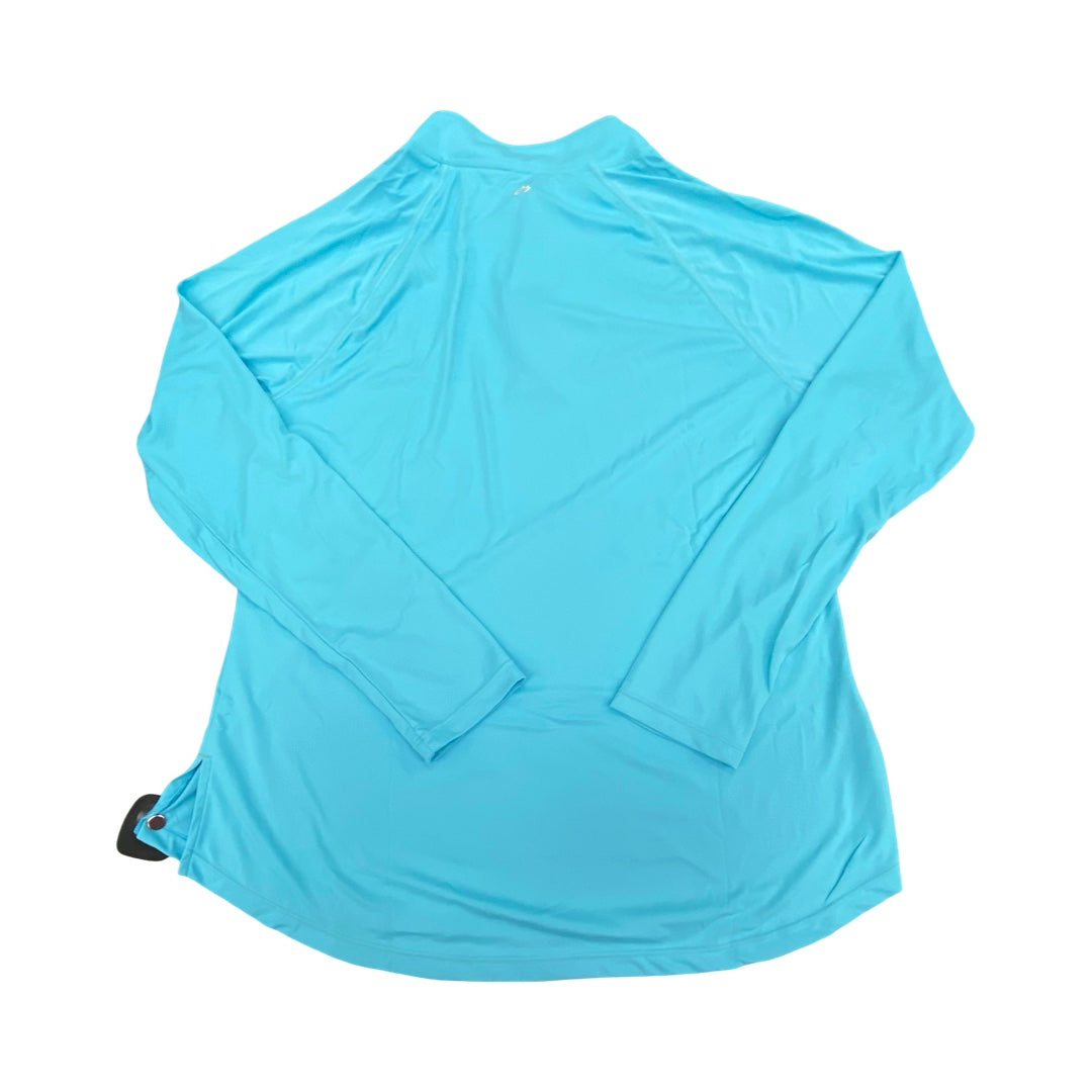 Athletic Top Ls Collar By Cmc In Blue, Size:L