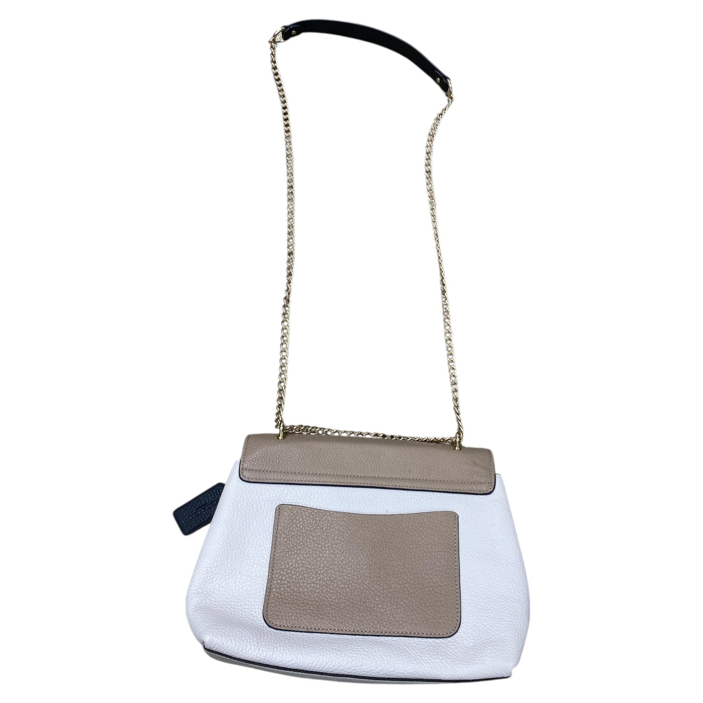 Handbag Designer By Coach In Brown & Cream, Size:Medium