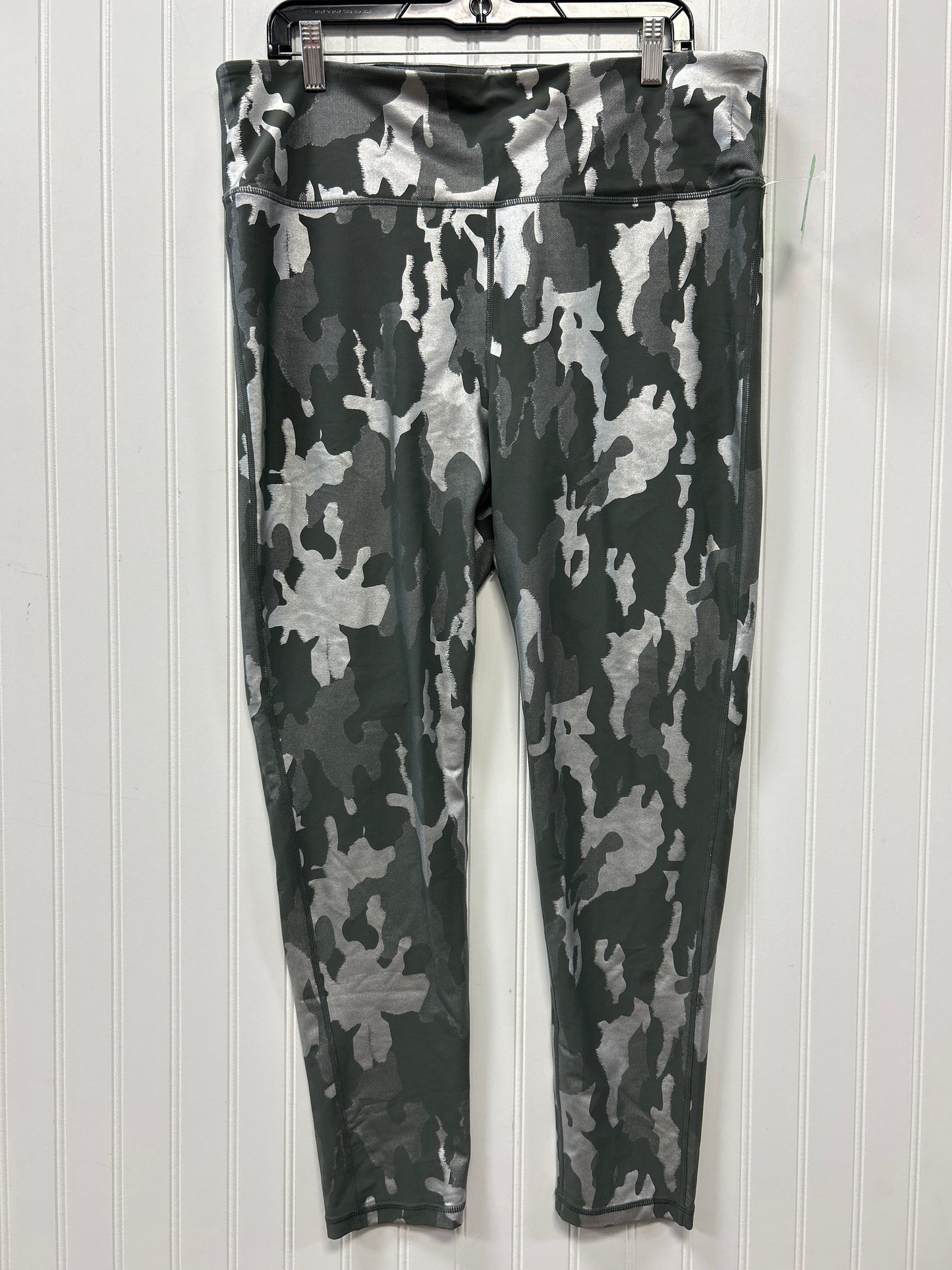 Athletic Leggings By Mono B In Camouflage Print, Size:3X